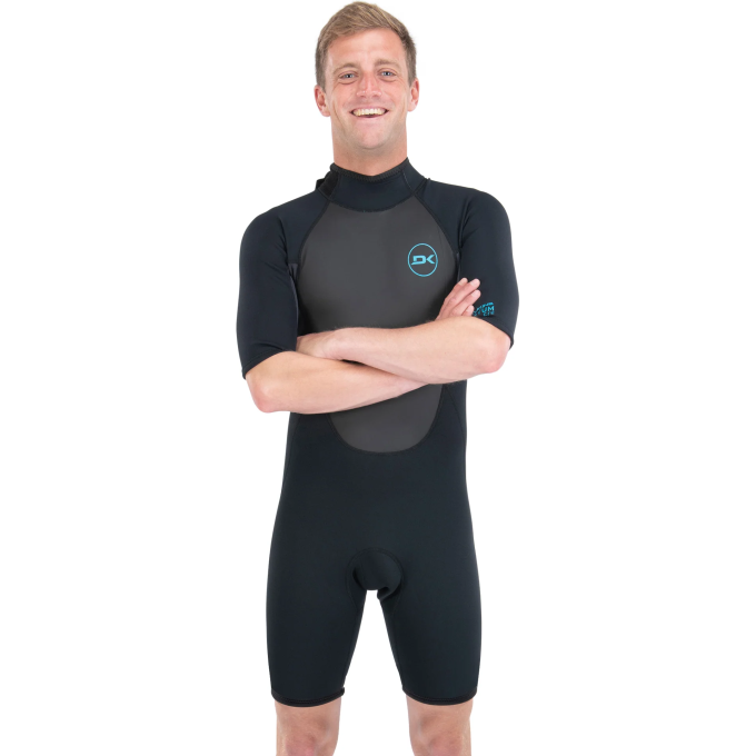 Гидрокостюм DAKINE MEN'S QUANTUM BACK ZIP SHORTY 2\2mm F\L Black/Grey, размер M DK22M22QSBZFL (0604565594952)